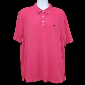 Tommy Bahama Island Zone Polo Shirt Size XXL/2XL Pink
